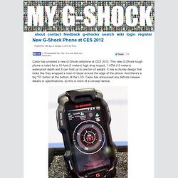 Новая G-Shock телефон на CES 2012