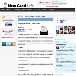 8 New Techniques to Land a Job