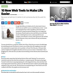 10 New Web Tools to Make Life Easier
