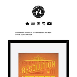 New Year's Resolution posters