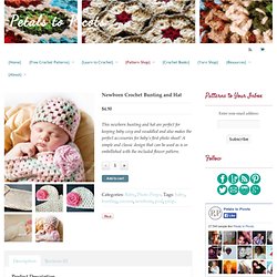 Newborn Crochet Bunting and Hat