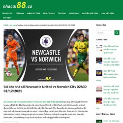 Soi kèo nhà cái Newcastle United vs Norwich City 02h30 01/12/2021