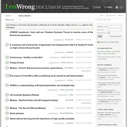 Newest Submissions - Less Wrong Discussion