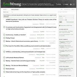 Newest Submissions - Less Wrong Discussion