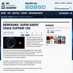 Newfound ‘super-Earth’ could support life