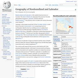 Geography of Newfoundland and Labrador