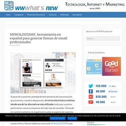 NEWOLDSTAMP, herramienta en español para generar firmas de email profesionales
