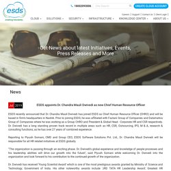 ESDS appoints Dr. Chandra Mauli Dwivedi as new Chief Human Resource Officer News