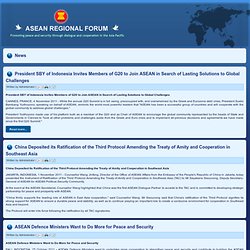 Asean Regional Forum News