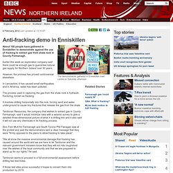 Anti-fracking demo in Enniskillen