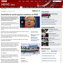 Australia to send asylum-seekers to PNG