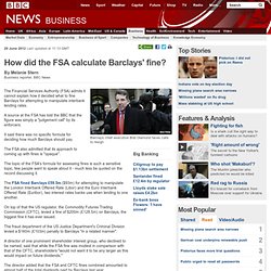 How did the FSA calculate Barclays' fine?