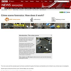 Crime scene forensics: How does it work?