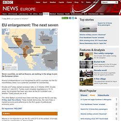 EU enlargement: The next eight