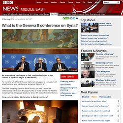 What is the Geneva II conference on Syria?
