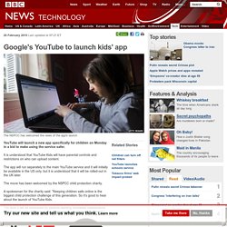 Google's YouTube to launch kids' app