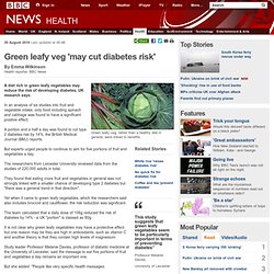 Green leafy veg 'may cut diabetes risk'