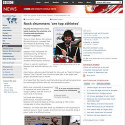Rock drummers 'are top athletes'
