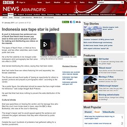 Indonesia sex tape star is jailed