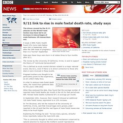 9/11 link to rise in male foetal death rate, study sa