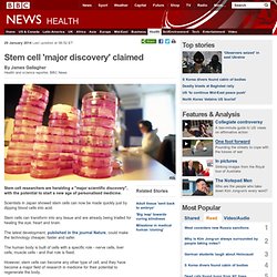 Stem cell 'major discovery' claimed