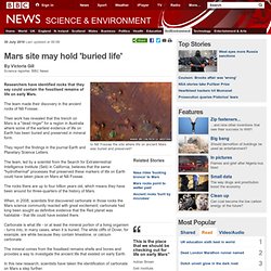 Mars site may hold 'buried life'