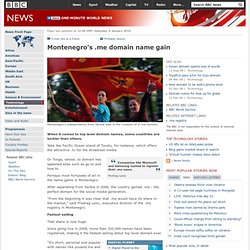 Montenegro's .me domain name gain