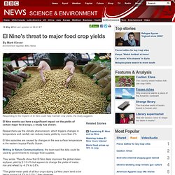 El Nino's threat to major food crop yields