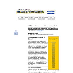 NEWS of the WEIRD - Current News