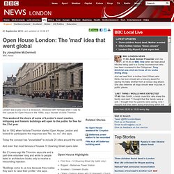 Open House London: The 'mad' idea that went global