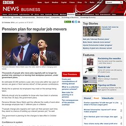 Pension plan for regular job movers