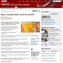 Boys' reading skills 'must be tackled'