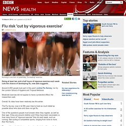 Flu risk 'cut by vigorous exercise'