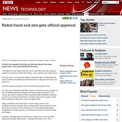 Robot hand and arm gets official approval