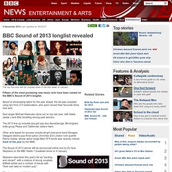 BBC Sound of 2013 longlist revealed