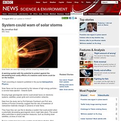 System could warn of solar storms