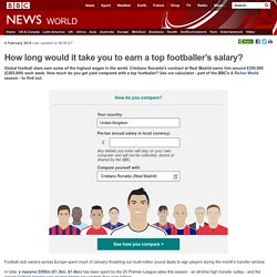 How long would it take you to earn a top footballer’s salary?