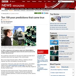 Ten 100-year predictions that came true