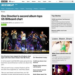 Newsbeat - One Direction's second album tops US Billboard chart