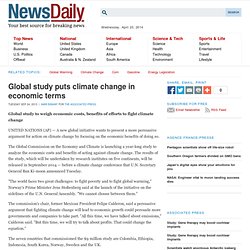 Global study makes economic case on climate change