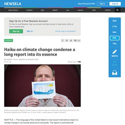 Haiku on climate change condense a long report into its essence