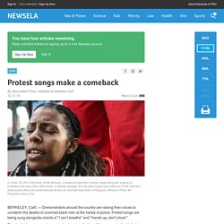 Protest songs make a comeback