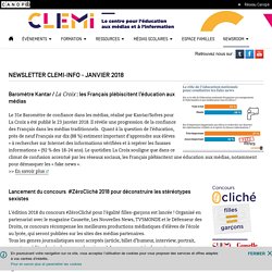 Newsletter CLEMI-INFO - Janvier 2018 - CLEMI