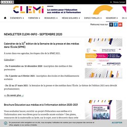 Newsletter CLEMI-INFO - Septembre 2020 - CLEMI