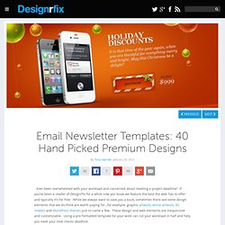 Email Newsletter Templates: 40 Hand Picked Premium Designs
