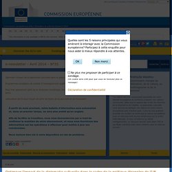 e-newsletter - Avril 2014 - N°35