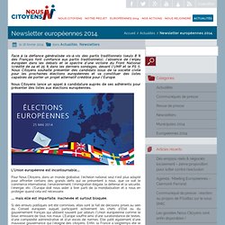 Newsletter européennes 2014.