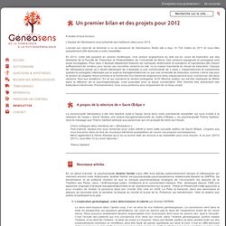 Newsletter - Généasens