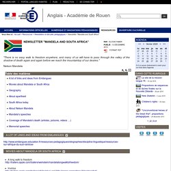 Académie de Rouen - Newsletter "Mandela and South Africa"