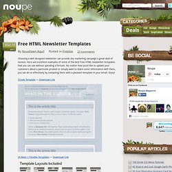 Free HTML Newsletter Templates - Noupe Design Blog